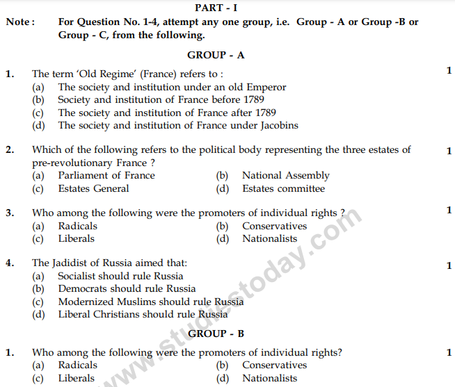 CBSE Class 9 Social Science Sample Paper Set 48